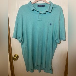 Ralph Lauren Men's Teal Polo Shirt